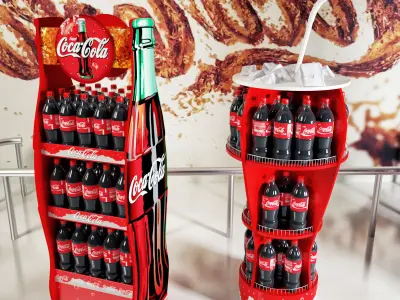 Mall Stand Set 01 3D model