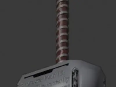 thor hammer -mjolnir Free low-poly 3D model