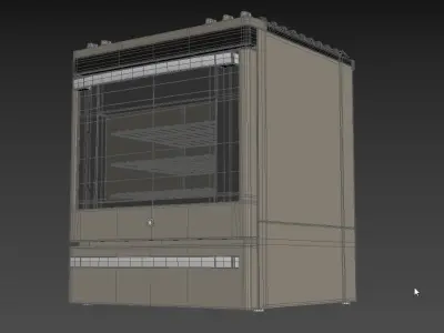 GE Convection Gas Range with No Preheat Air Fry JGS760EPES 3D model