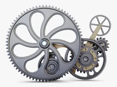 Gear mechanism v 7 3D model