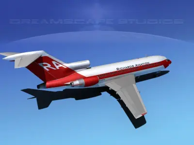 Boeing 727-100 Richards Aviation 3D model