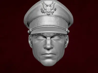 General Flagg GI Joe Fan Art 3D printable files 3D print model