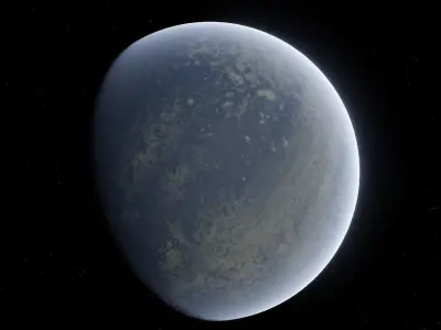 Planet 8K Texture Space Ready to game Low-poly 3D model