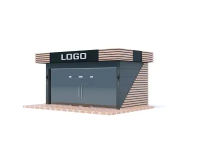 Mini Market exterior 3D model