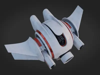 Transforming Battle-Drone 3D model