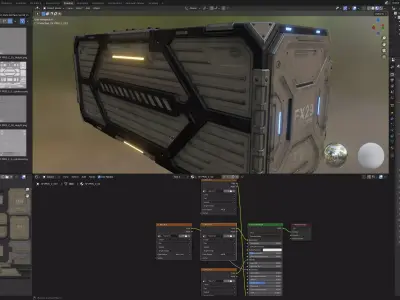 Sci Fi Container Type C PBR Free 3D model