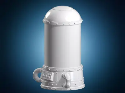 Cryogenic Chamber Sci-Fi 3D Print Model 3D print model