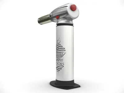 Mobile hand-held gas burner 3D model