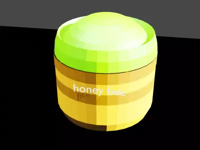 Bee anime Free low-poly 3D model