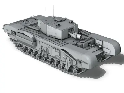 Churchill MKIII - AVRE - Petard 3D model