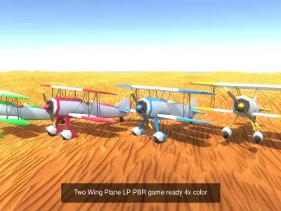 Game Ready Aviation Toys 3D Model Collection