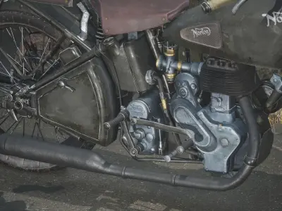 Norton 16H Motorcycle Game Asset Low-poly 3D model