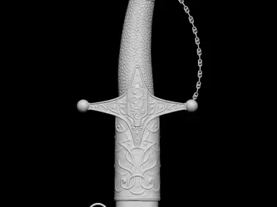 Realistic Saber 3D model