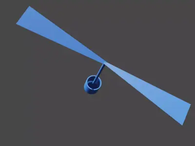 Spinning Helicopter Printed model 3D print model