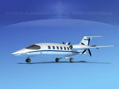 Piaggio Avanti P180 V03 3D model