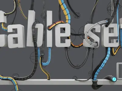 cable set 02 3D model