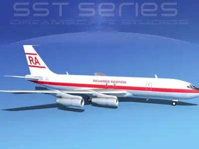 Boeing 707-320 SS Richrads Aviation 3D model