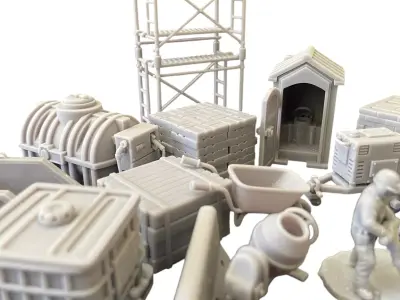 Urban Construction Site 3D print model