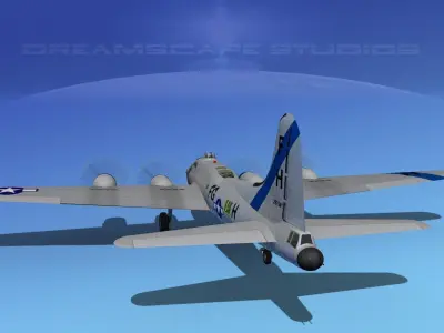 Boeing B-17F Flying Fortress HP V05 3D model