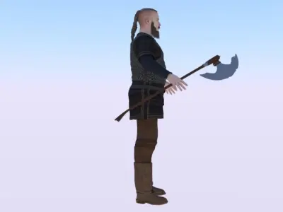 Viking Low-poly 3D model