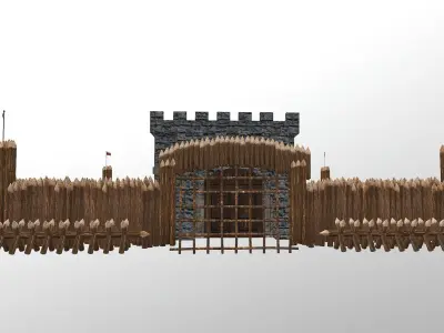 Medieval Castle Level 1 3D model