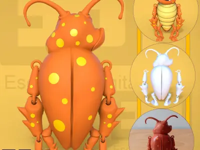 CUCARACHA ARTICULADA 3D print model
