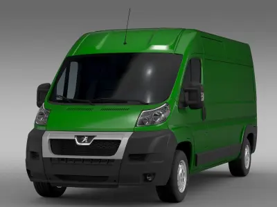 Peugeot Boxer Van L3H2 2006-2014 3D model