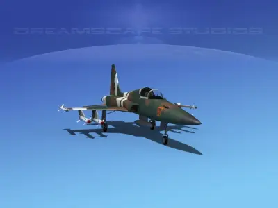 Northrop F-5E Tiger V05 USAF 3D model
