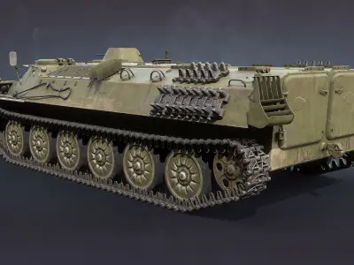 MT-LB Version 2 Low-poly 3D model