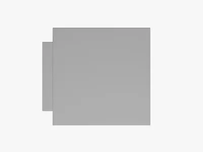 Basic LED Lightbox Sign - Geometry Only No Textures No Materials 3D model