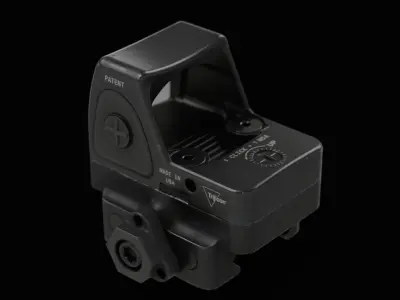 Trijicon RMR Adjustable LED and 45 Degree Mount Low-poly 3D model