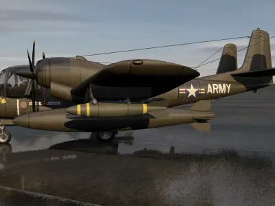 Grumman OV-1 Mohawk 3D model