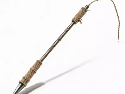 Primitive Harpoon Spear Weapon 3D model