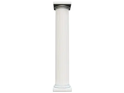 Column stone Low-poly 3D model