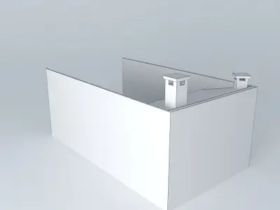 barbecue area Free 3D model