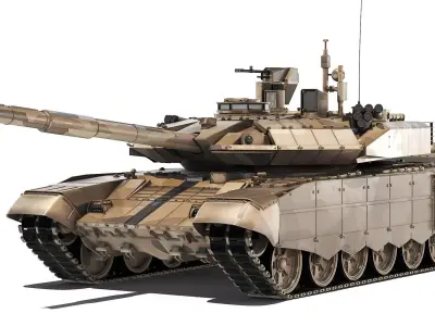 Tank T-90SM 2020 3D model