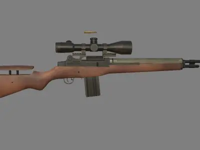 Model of  M21 Sniper rifl 3D model