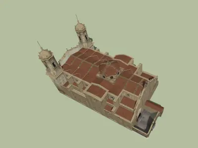 Catedral Basilica de Nuestra Senora de La Paz Low-poly 3D model