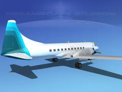 Convair CV-580 Corporate 7 3D model