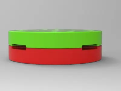 Mold for diecast military truck tire 7 Scale 1 to 25 3D print model