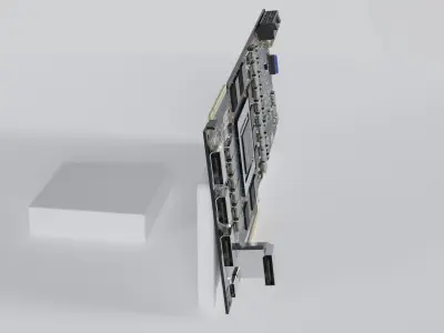 NVIDIA GeForce RTX 2080 graphics card GPU - no heatsink 3D model