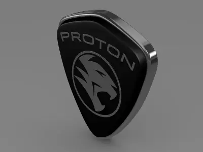 Proton logo 3D model