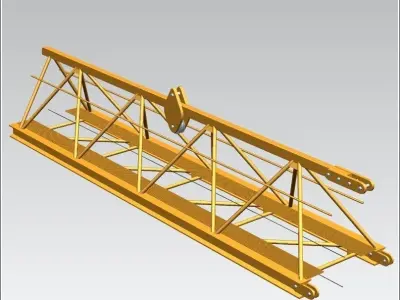TOWER CRANE -Crane jib main- Free 3D model