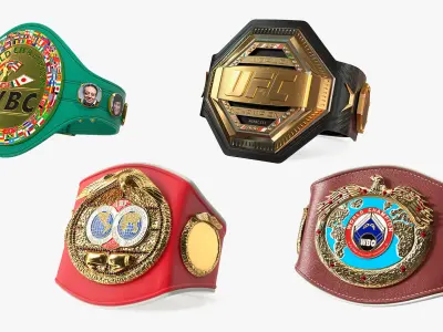 Championship Belts Collection 2 3D model