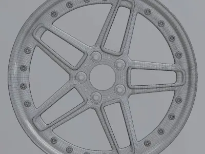 AC Schnitzer Type 2 Style Wheel Low-poly 3D model
