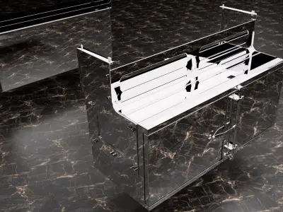 caja de herramienta para trailer 3D model