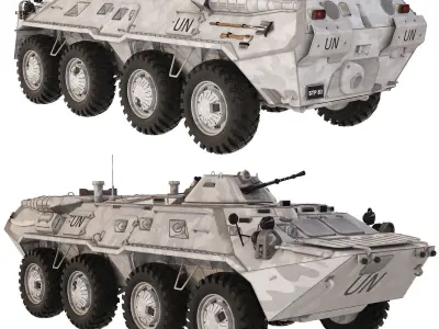 BTR 80 1985 3D model