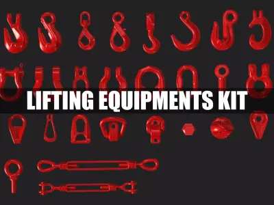 Lifting Equipment Kit Low-poly 3D model