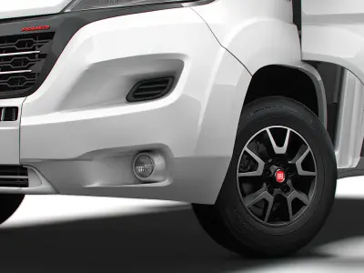 Fiat Ducato Van L2H1 HQ Interior 2023 3D model