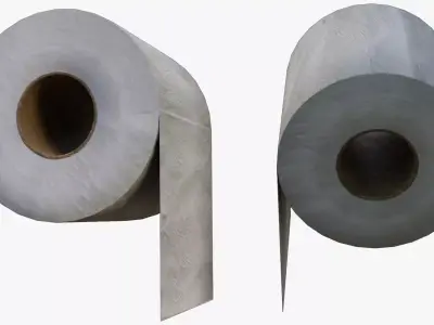 Toilet Paper Adjustable Roll BPR Free 3D model